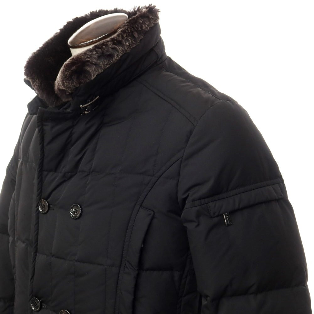 [Used] MOORER Polyester Fur Down Jacket Blouson Black [Size 50] [BLK] [A/W] [Condition Rank B] ​​[Men&