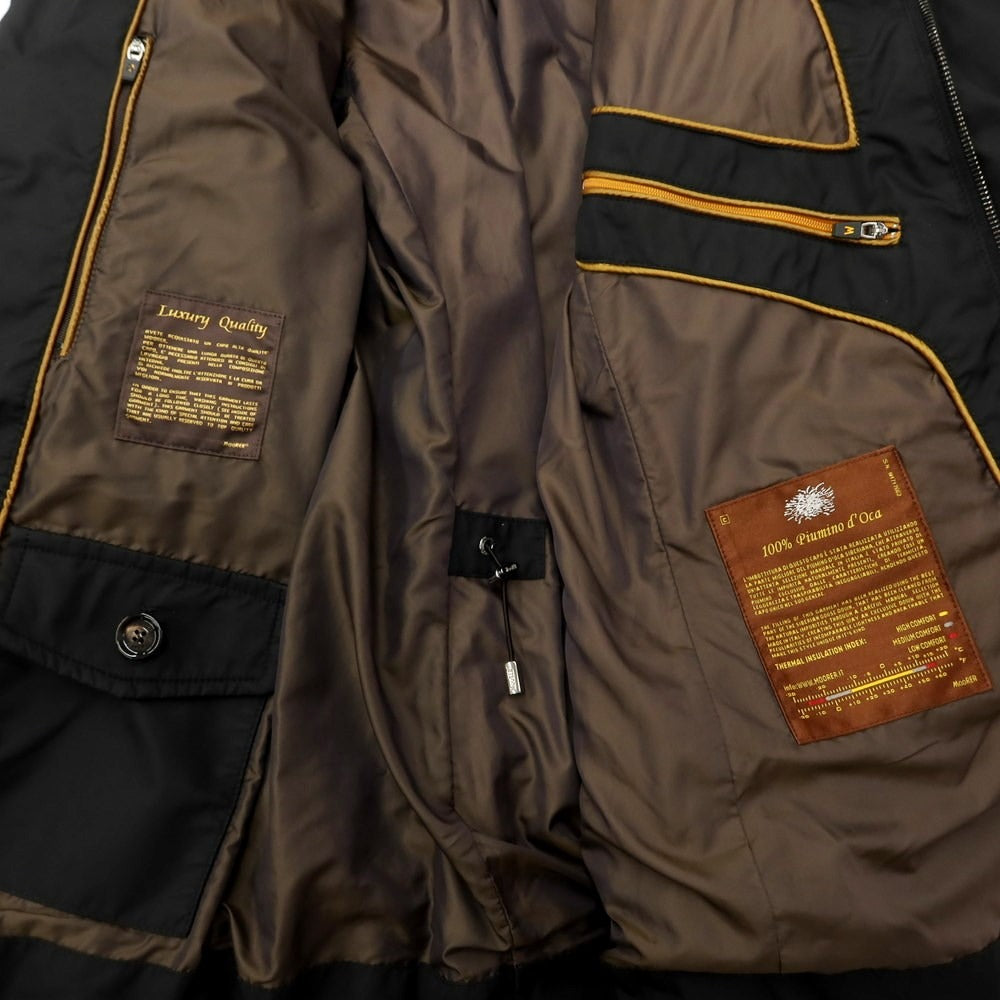 [Used] MOORER Polyester Fur Down Jacket Blouson Black [Size 50] [BLK] [A/W] [Condition Rank B] ​​[Men&