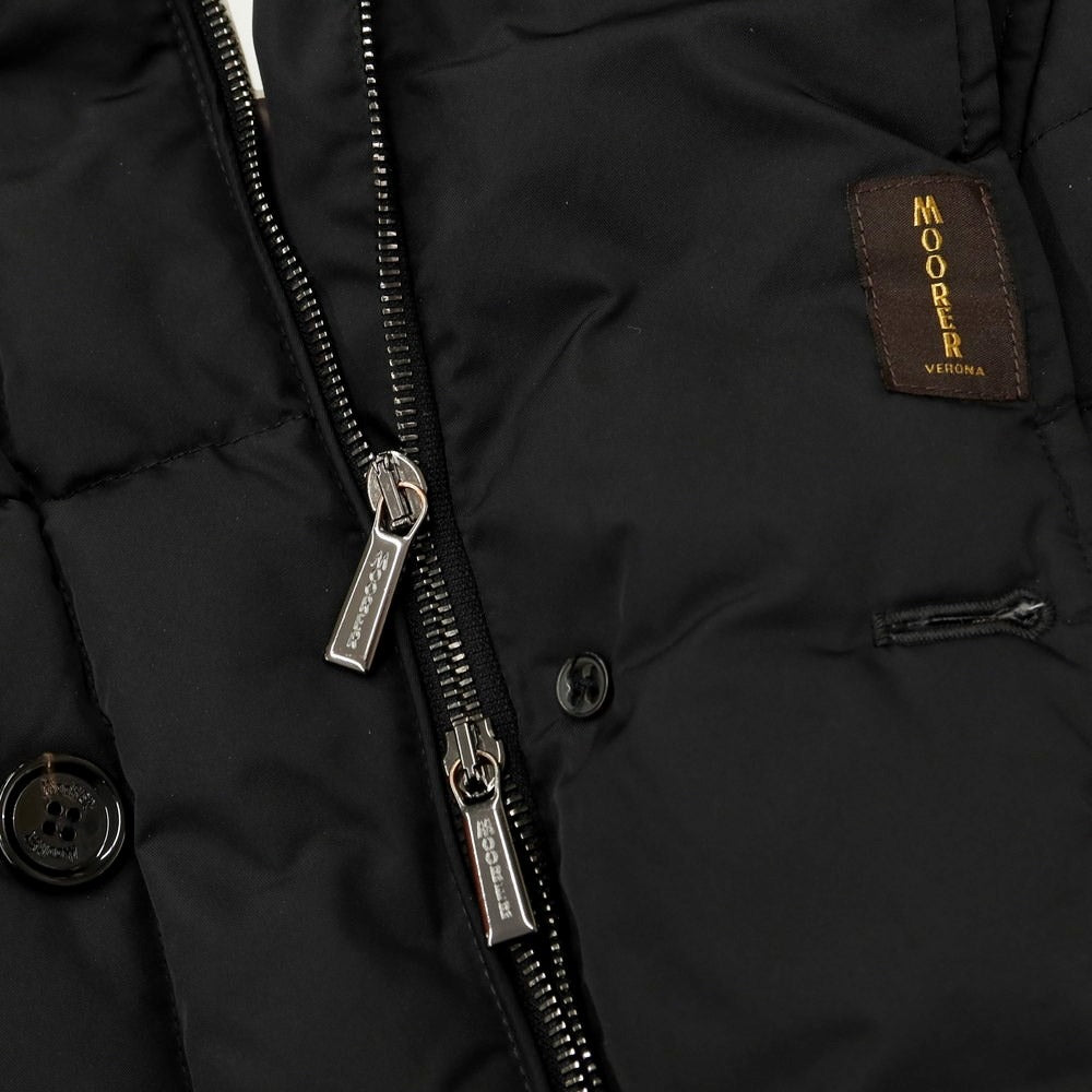 [Used] MOORER Polyester Fur Down Jacket Blouson Black [Size 50] [BLK] [A/W] [Condition Rank B] ​​[Men&
