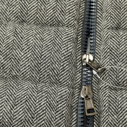 [Used] Moncler MONCLER FLORIAN wool tweed herringbone down jacket blouson black x white [size 0] [GRY] [A/W] [Condition rank B] ​​[Men&