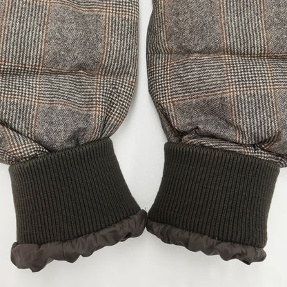 [Used] Moncler MONCLER EUSEBE nylon check down jacket blouson gray x brown [Size 1] [GRY] [A/W] [Condition Rank B] ​​[Men&