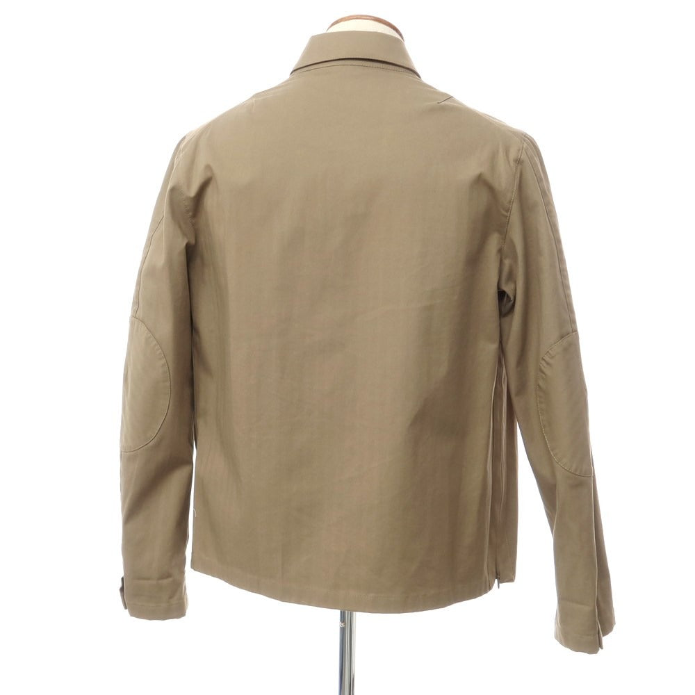 [Used] Bagutta Herringbone Cotton Zip-up Work Jacket Khaki [M] [Condition Rank B] [Men&