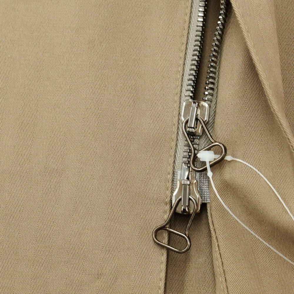 [Used] Bagutta Herringbone Cotton Zip-up Work Jacket Khaki [M] [Condition Rank B] [Men&