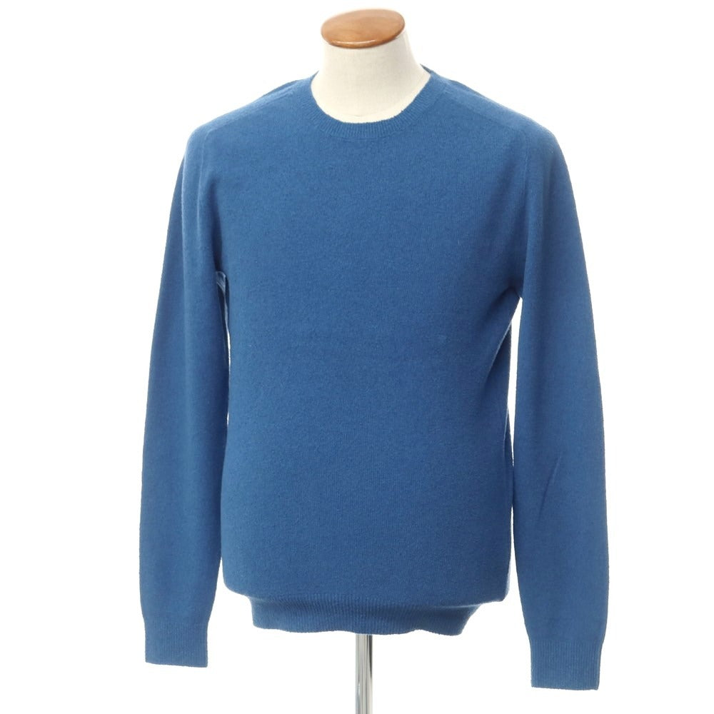 [Used] Drumohr Cotton Nylon Pile Crew Neck Pullover Knit Blue [50] [Condition Rank B] [Men&