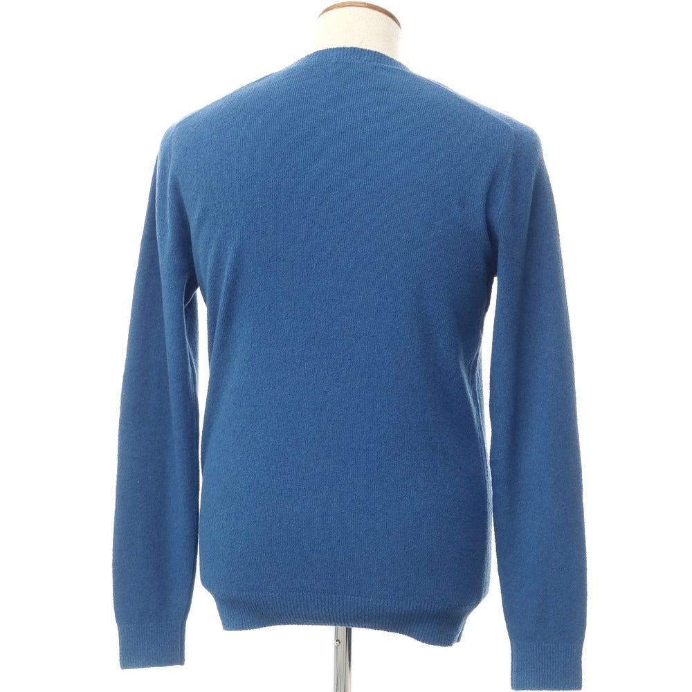 [Used] Drumohr Cotton Nylon Pile Crew Neck Pullover Knit Blue [50] [Condition Rank B] [Men&