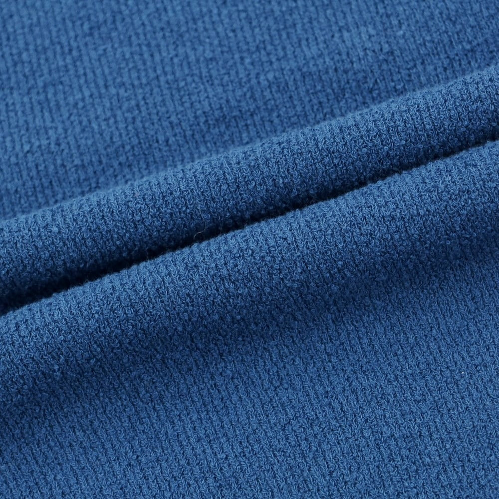 [Used] Drumohr Cotton Nylon Pile Crew Neck Pullover Knit Blue [50] [Condition Rank B] [Men&