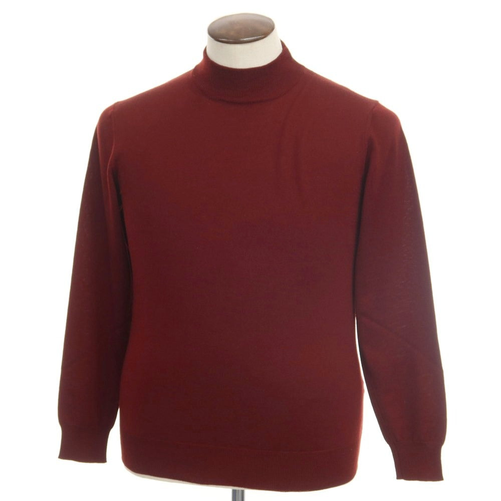 [Used] Alessandro Luppi Wool Mock Neck Pullover Knit Bordeaux [Size 52] [RED] [A/W] [Condition Rank B] ​​[Men&