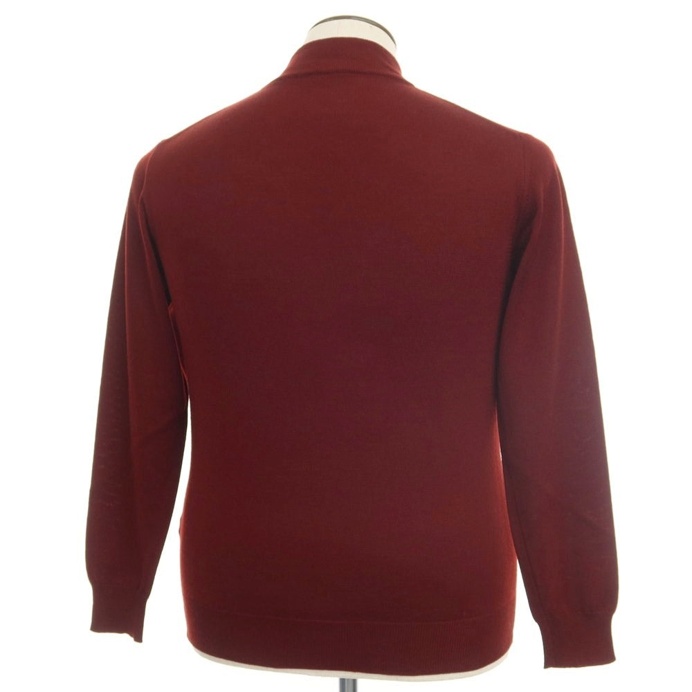 [Used] Alessandro Luppi Wool Mock Neck Pullover Knit Bordeaux [Size 52] [RED] [A/W] [Condition Rank B] ​​[Men&