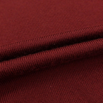 [Used] Alessandro Luppi Wool Mock Neck Pullover Knit Bordeaux [Size 52] [RED] [A/W] [Condition Rank B] ​​[Men&