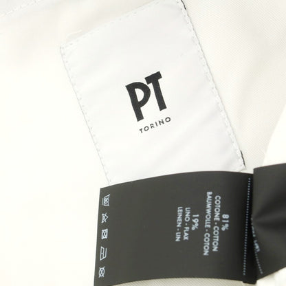 [Used] PT TORINO Cotton Linen Cropped Pants Black [32] [Condition Rank B] [Men&