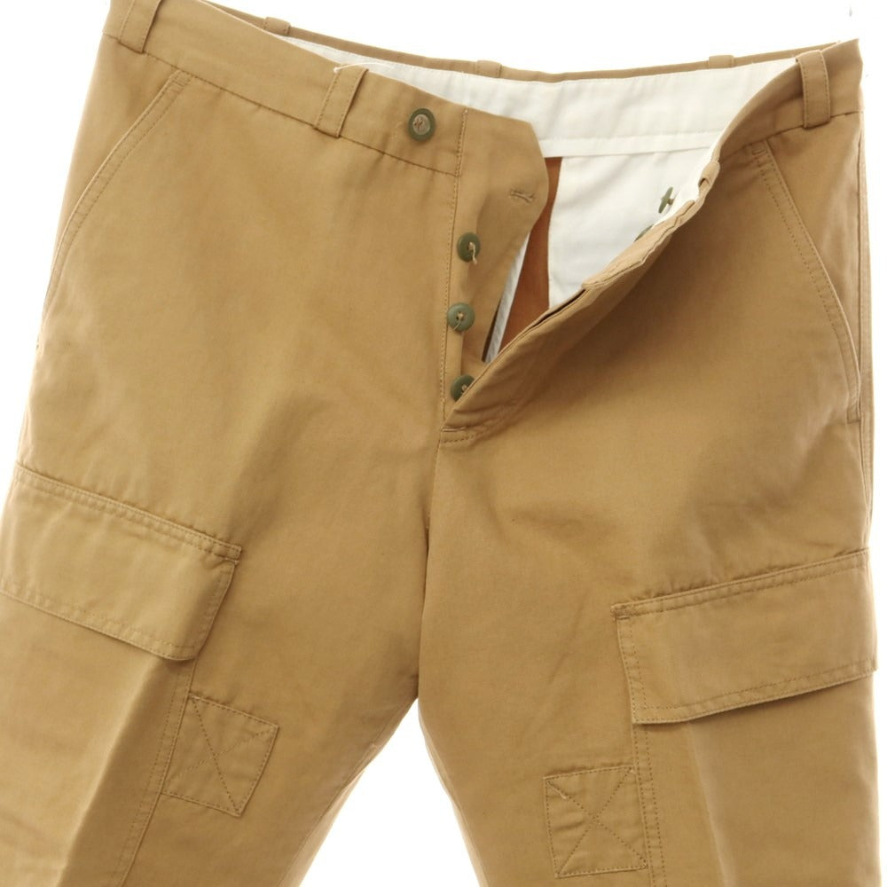 [Used] PT TORINO Cotton Linen Cargo Pants, Camel [32] [Condition Rank C] [Men&