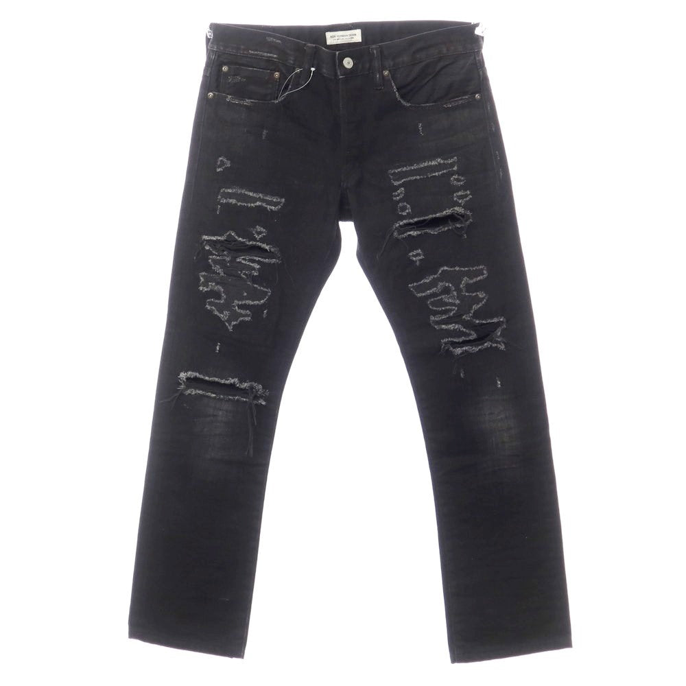 [Used] Ron Herman Distressed Denim Pants Jeans Black [Size 30] [BLK] [S/S/A/W] [Condition Rank C] [Men&