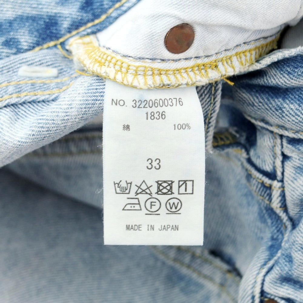 [Used] Ron Herman processed denim pants, jeans, light blue [size 33] [BLU] [S/S/A/W] [Condition rank C] [Men&
