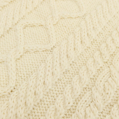 [Used] Guernsey Woolens SHIPS special order wool cable knit pullover knit ivory [size 36] [BEI] [A/W] [Condition rank C] [Men&