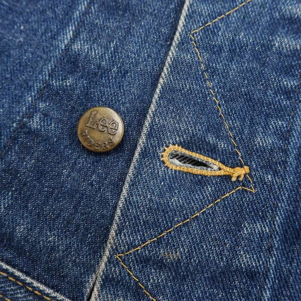 【中古】リー Lee デニムジャケット Gジャン ブルーネイビー【サイズ表記なし（M位）】【NVY】【S/S/A/W】【状態ランクC】【メンズ】【768878】