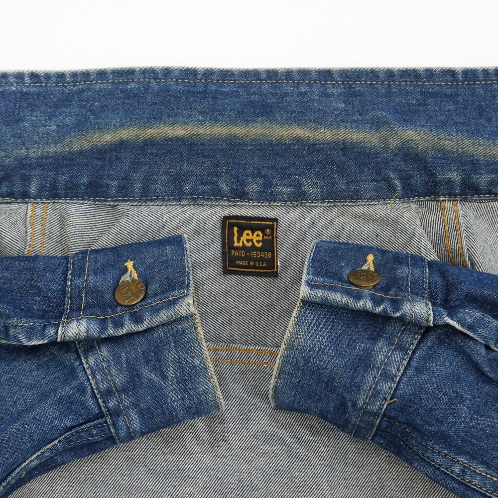 【中古】リー Lee デニムジャケット Gジャン ブルーネイビー【サイズ表記なし（M位）】【NVY】【S/S/A/W】【状態ランクC】【メンズ】【768878】