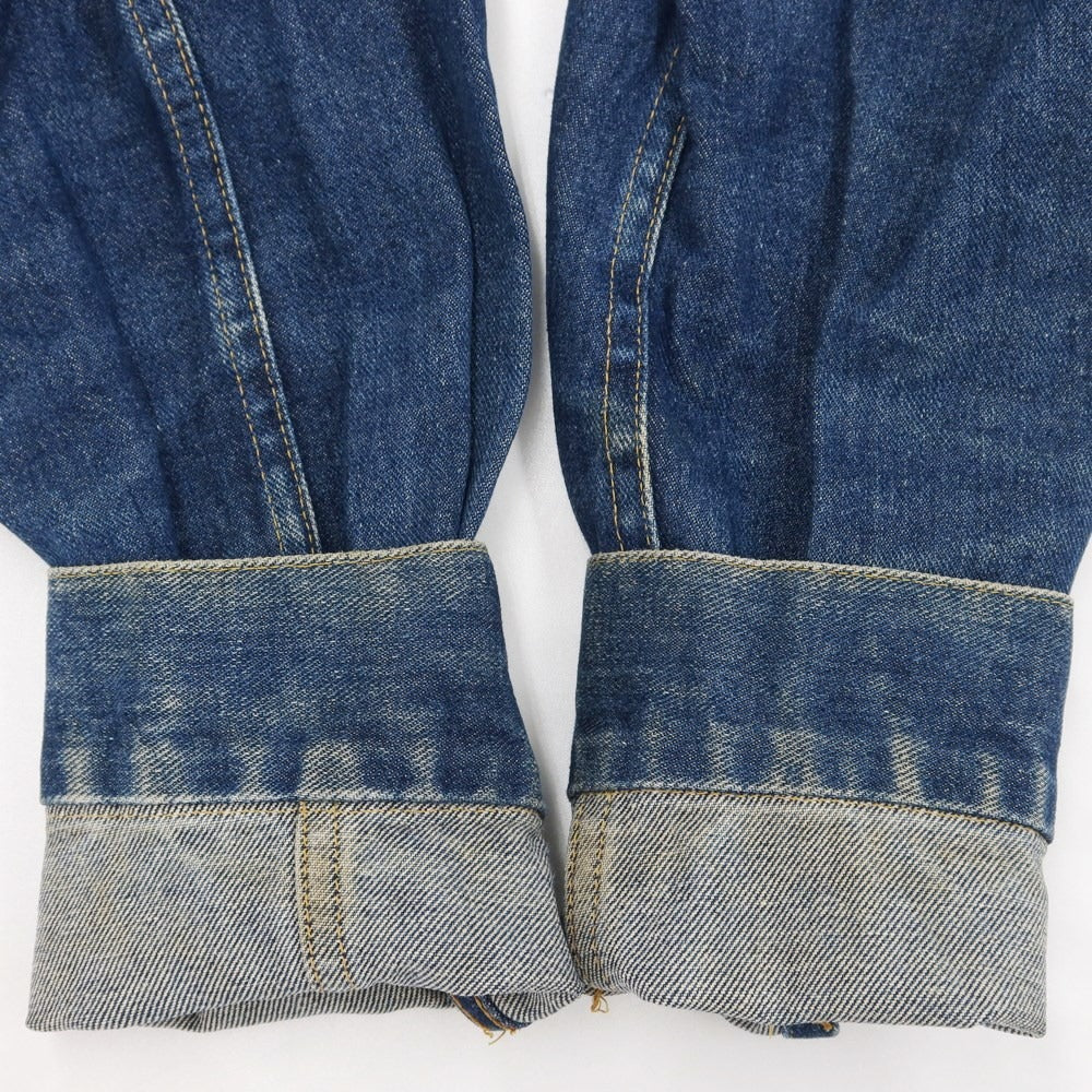 【中古】リー Lee デニムジャケット Gジャン ブルーネイビー【サイズ表記なし（M位）】【NVY】【S/S/A/W】【状態ランクC】【メンズ】【768878】