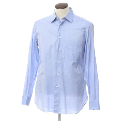 [Used] Brioni Cotton Regular Collar Dress Shirt Blue [Size 41] [BLU] [S/S/A/W] [Condition Rank D] [Men&