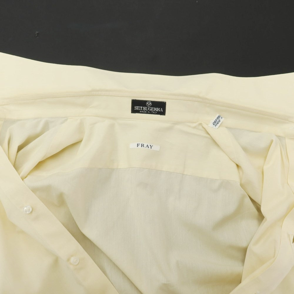 [Used] Frye Cotton Regular Collar Dress Shirt Pale Yellow [Size 42] [YEL] [S/S/A/W] [Condition Rank D] [Men&