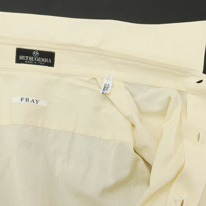[Used] Frye Cotton Regular Collar Dress Shirt Pale Yellow [Size 42] [YEL] [S/S/A/W] [Condition Rank D] [Men&