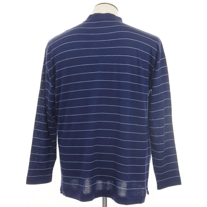 [Used] Malo Cashmere Silk Border Mock Neck Knit Navy [Size 50] [NVY] [A/W] [Condition Rank D] [Men&