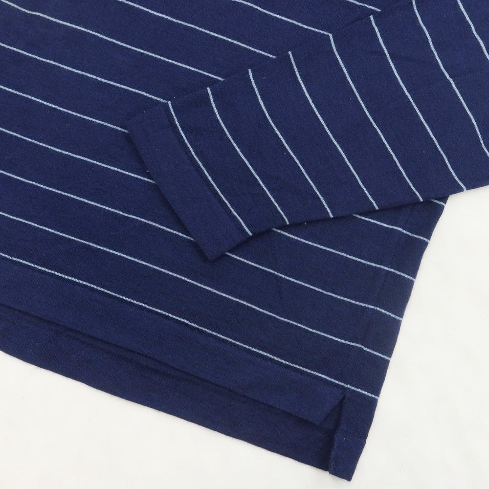 [Used] Malo Cashmere Silk Border Mock Neck Knit Navy [Size 50] [NVY] [A/W] [Condition Rank D] [Men&