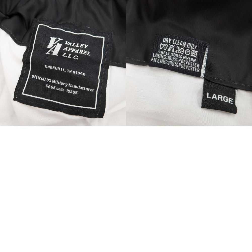 【中古】バレイアパレル VALLEY APPAREL リバーシブル MA-1 フライトジャケット ブルゾン ブラックxオレンジ【サイズL】【BLK】【A/W】【状態ランクB】【メンズ】【768878】