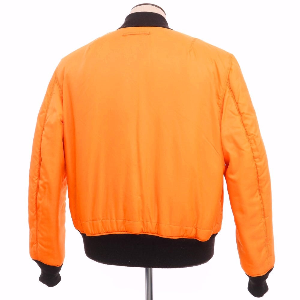 【中古】バレイアパレル VALLEY APPAREL リバーシブル MA-1 フライトジャケット ブルゾン ブラックxオレンジ【サイズL】【BLK】【A/W】【状態ランクB】【メンズ】【768878】