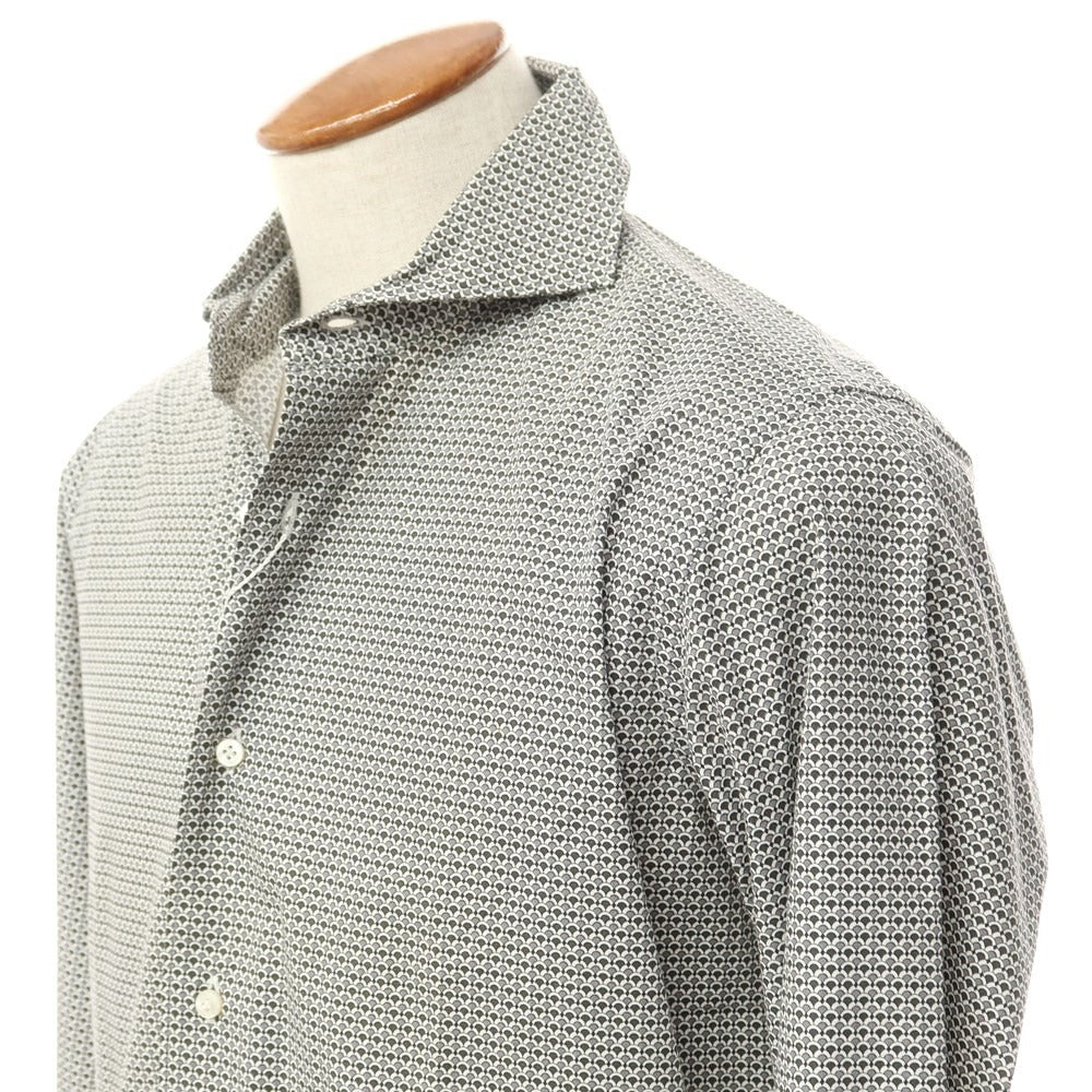 [Used] [Unused] ORIAN Cotton Horizontal Collar Casual Shirt Gray x White [Size 40] [GRY] [S/S/A/W] [Condition Rank S] [Men&