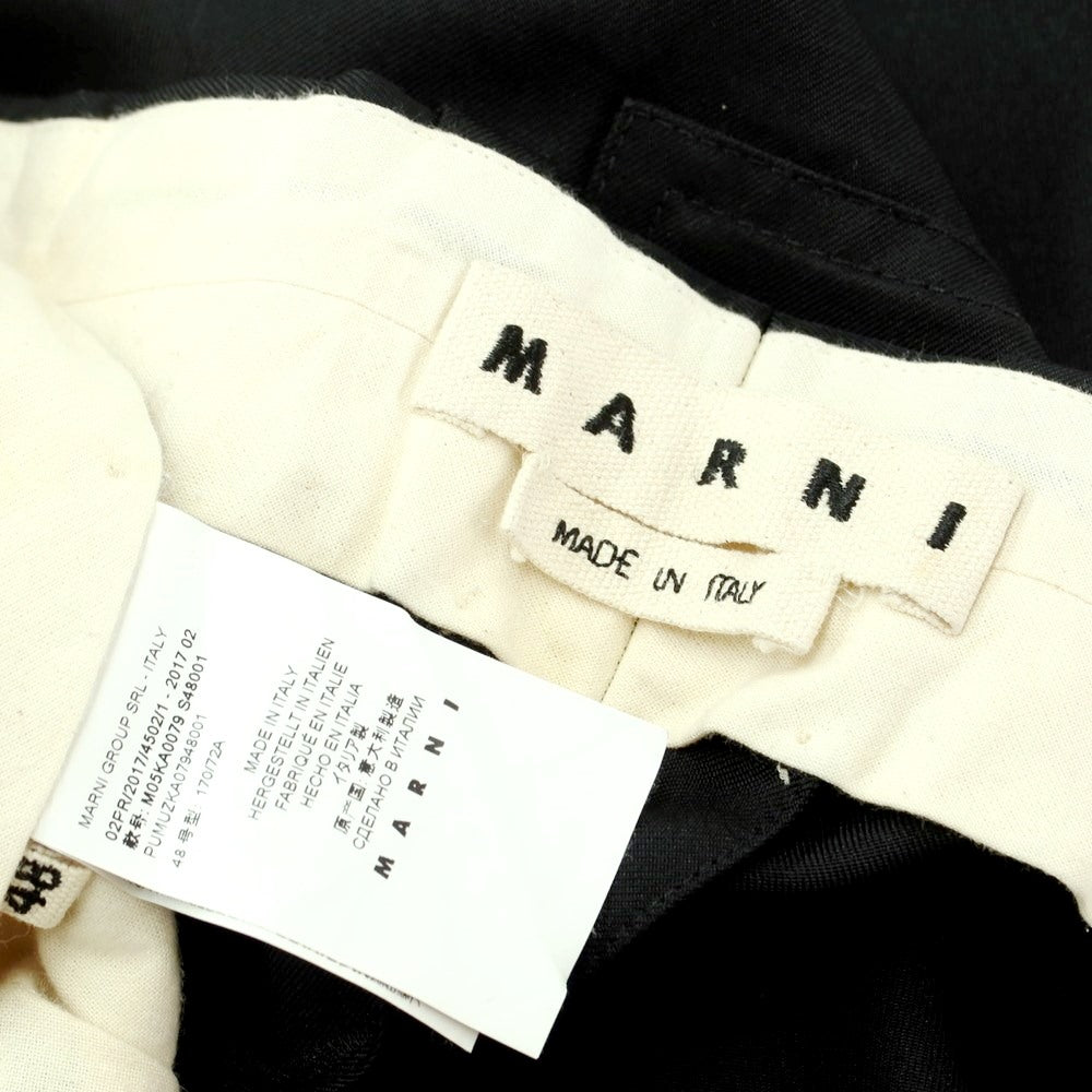 [Used] MARNI Twill polyester work pants, black [Size 46] [BLK] [S/S] [Condition rank D] [Men&