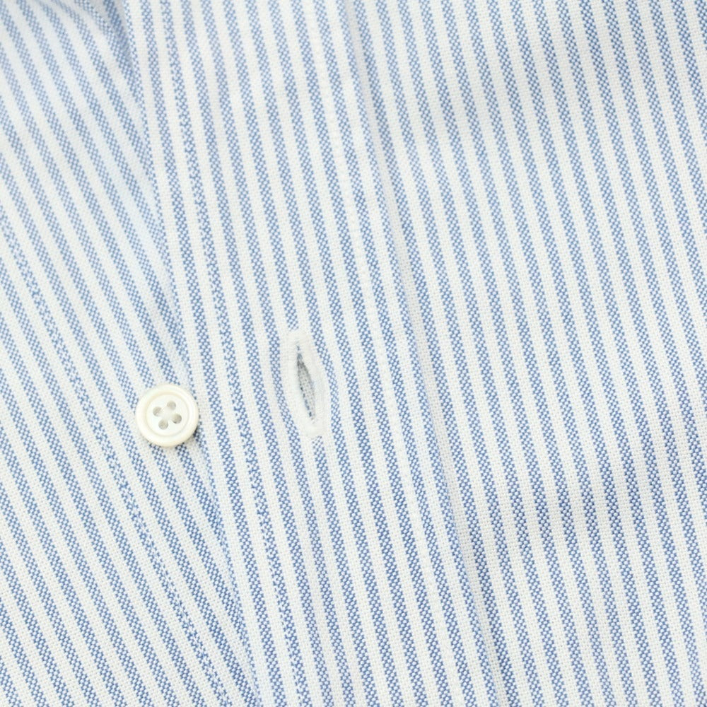 [Used] Brooks Brothers Cotton Striped Button-down Shirt White x Blue [Size 16.5] [WHT] [S/S/A/W] [Condition Rank C] [Men&