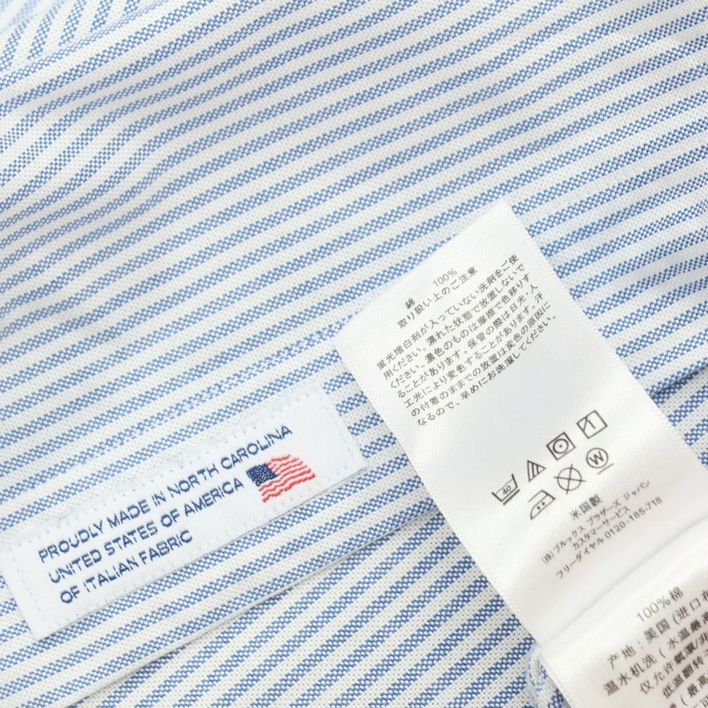 [Used] Brooks Brothers Cotton Striped Button-down Shirt White x Blue [Size 16.5] [WHT] [S/S/A/W] [Condition Rank C] [Men&