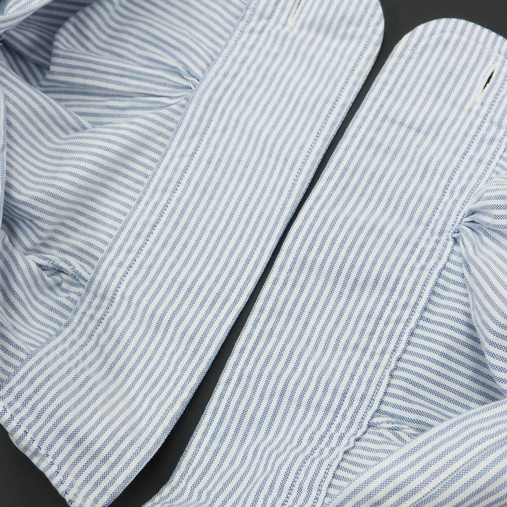 [Used] Brooks Brothers Cotton Striped Button-down Shirt White x Blue [Size 16.5] [WHT] [S/S/A/W] [Condition Rank C] [Men&