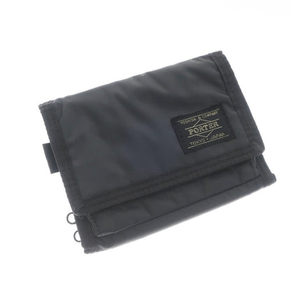 [Used] PORTER nylon tri-fold wallet, black [BLK] [S/S/A/W] [Condition: C] [Men&