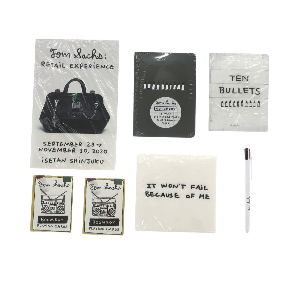 [Used] [Unused] Tom Sachs Goods Set: Playing Cards, Ballpoint Pen, Notebook, White x Gray [WHT] [S/S/A/W] [Condition Rank S] [Men&