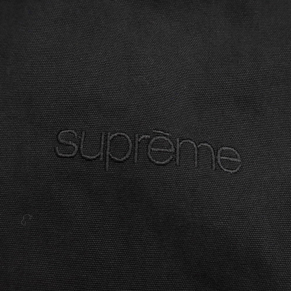 [Used] Supreme 2023 Autumn/Winter Leather Collar Utility Jacket Cotton Padded Utility Jacket Blouson Black [Size L] [BLK] [A/W] [Condition Rank C] [Men&