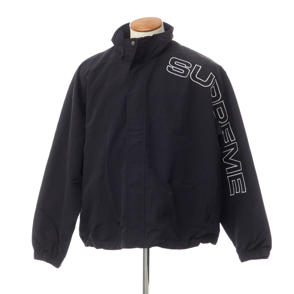 [Used] [Unused] Supreme 2023 Fall/Winter Spellout Embroidered Track Jacket Nylon Track Jacket Blouson Black [Size M] [BLK] [S/S] [Condition Rank S] [Men&