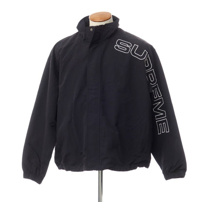 [Used] [Unused] Supreme 2023 Fall/Winter Spellout Embroidered Track Jacket Nylon Track Jacket Blouson Black [Size M] [BLK] [S/S] [Condition Rank S] [Men&