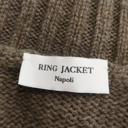 【中古】リングヂャケット リングジャケット RING JACKET カシミヤ タートルネック プルオーバーニット アッシュブラウン【サイズ52/Ｌ】【BRW】【A/W】【状態ランクA】【メンズ】【768894】