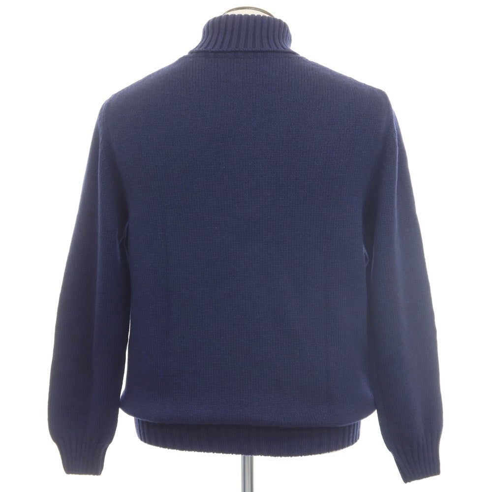 【中古】リングヂャケット リングジャケット RING JACKET カシミヤ タートルネック プルオーバーニット ネイビー【サイズ52/L】【NVY】【A/W】【状態ランクA】【メンズ】【768894】