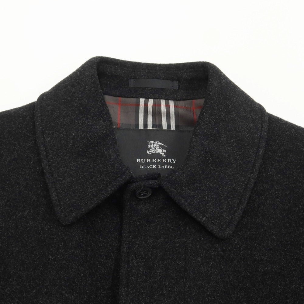 [Used] Burberry Black Label Wool Cashmere Balmacaan Coat Charcoal Gray [Size M] [GRY] [A/W] [Condition Rank B] ​​[Men&