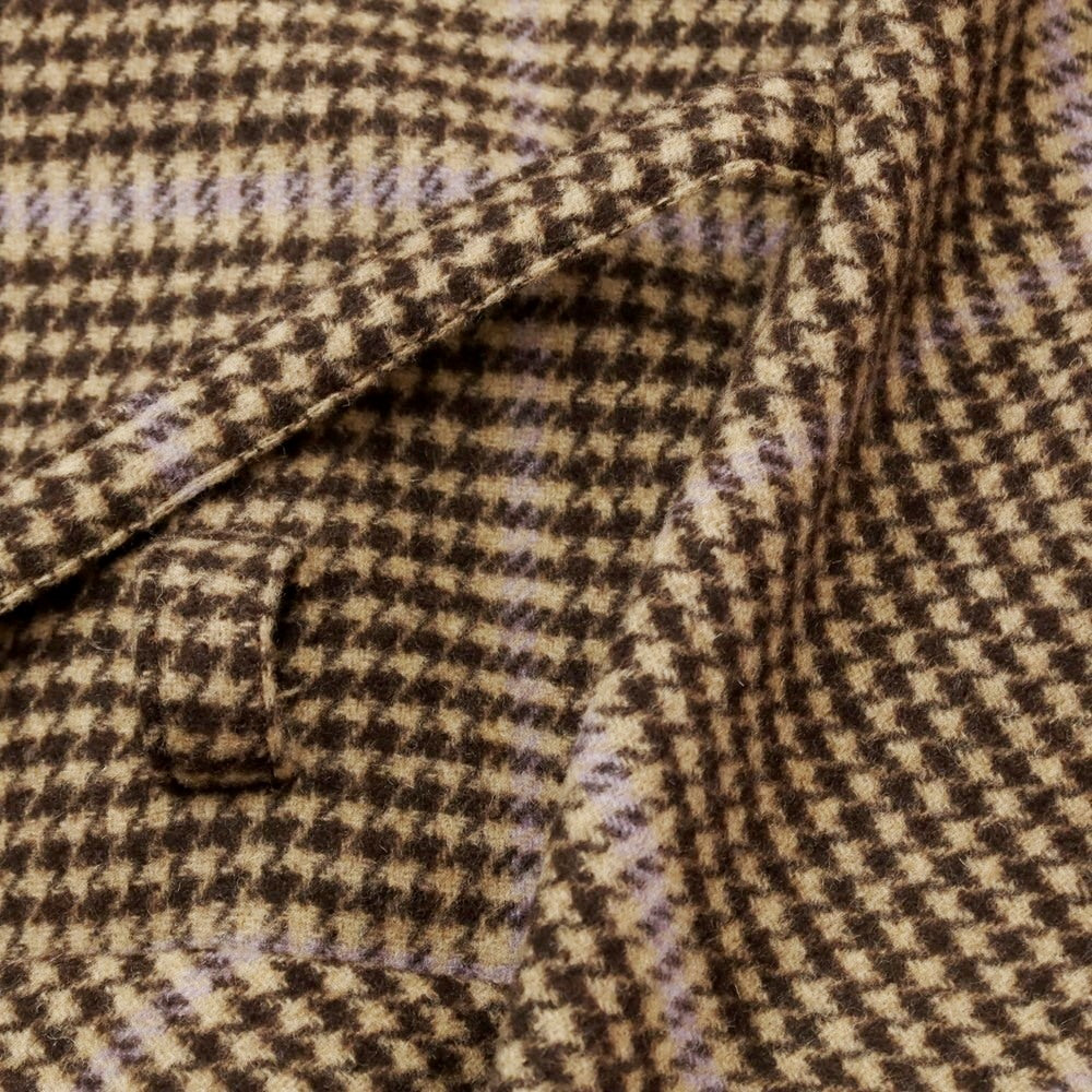 [Used] ATHA Wool Nylon Check Gown Coat Brown Beige x Dark Brown [Size F] [BRW] [A/W] [Condition Rank B] ​​[Unisex] [768884]
 [DPD]