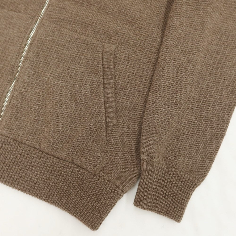 [Used] Buffy wool knit zip-up hoodie, brown [Size 46] [BRW] [A/W] [Condition Rank B] ​​[Men&