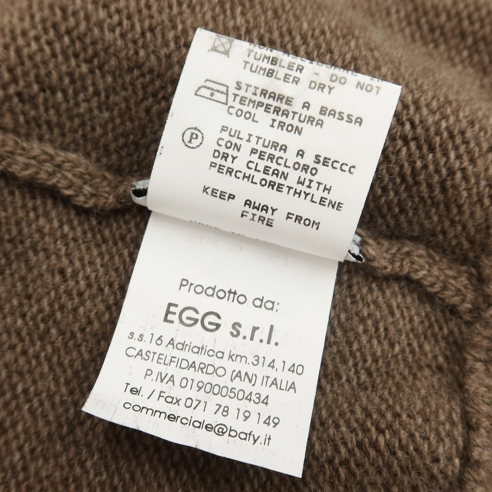 [Used] Buffy wool knit zip-up hoodie, brown [Size 46] [BRW] [A/W] [Condition Rank B] ​​[Men&