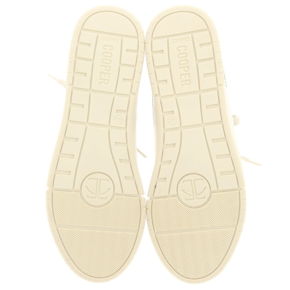 [Used] CANDICE COOPER Leather low-cut sneakers, warm gray x off-white [Size 42] [GRY] [S/S/A/W] [Condition Rank A] [Men&