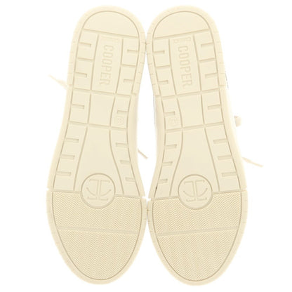 [Used] CANDICE COOPER Leather low-cut sneakers, warm gray x off-white [Size 42] [GRY] [S/S/A/W] [Condition Rank A] [Men&