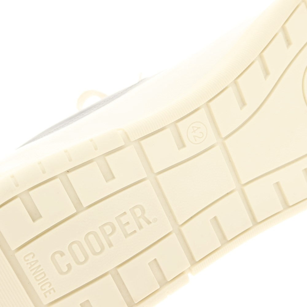 [Used] CANDICE COOPER Leather low-cut sneakers, warm gray x off-white [Size 42] [GRY] [S/S/A/W] [Condition Rank A] [Men&
