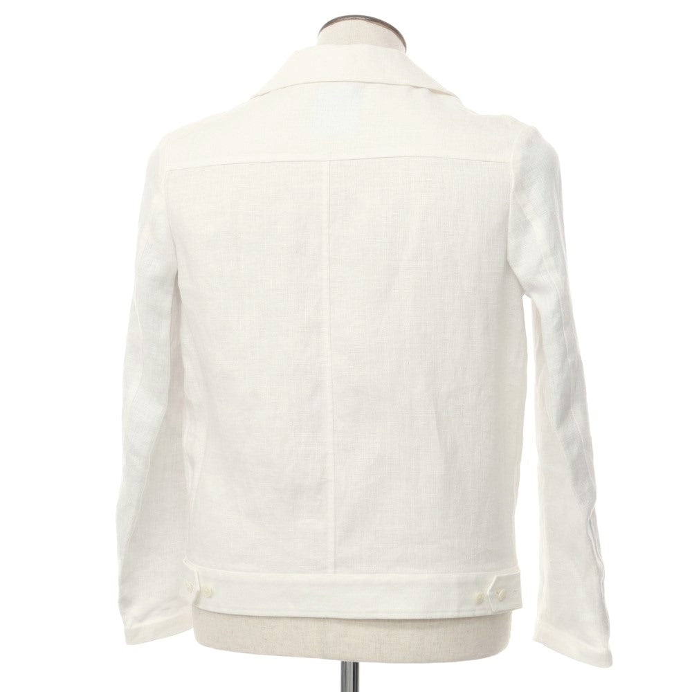 [Used] CRUCIANI Linen Work Jacket White [50] [Condition Rank B] [Men&