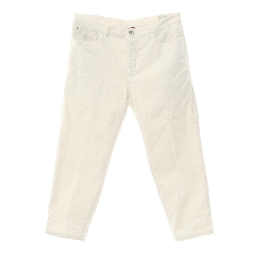 [Used] Brunello Cucinelli Stretch Corduroy Pants Off White [Size 48] [WHT] [A/W] [Condition Rank C] [Men&