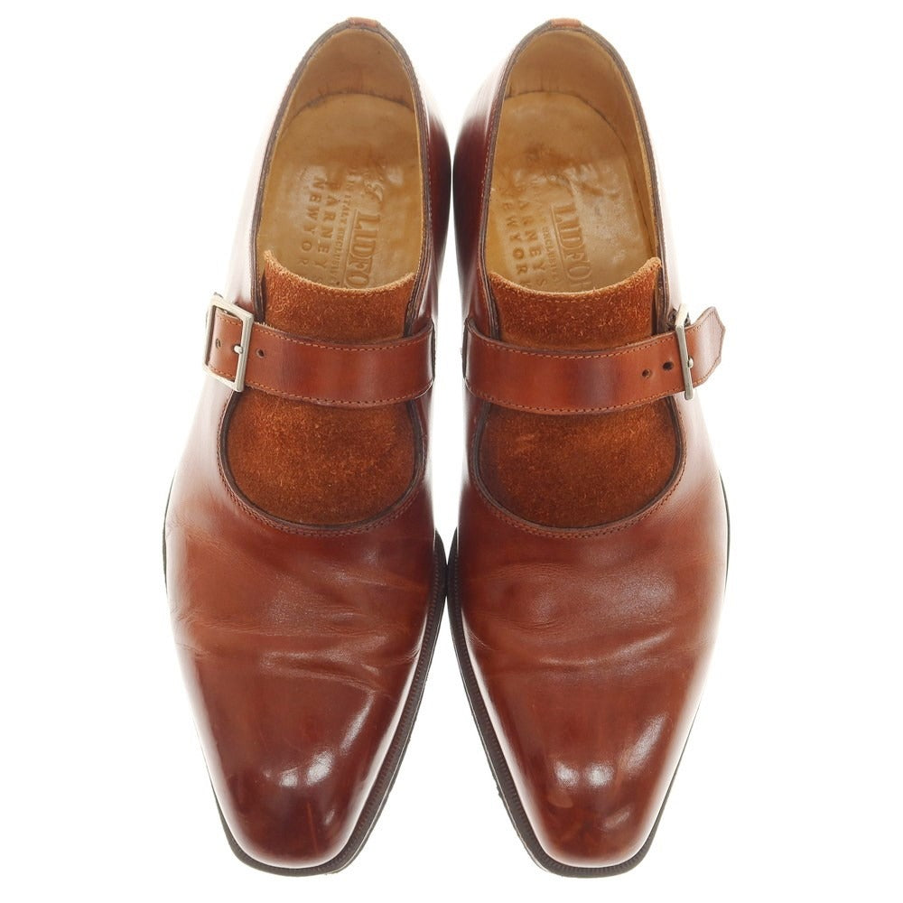 [Used] LIDFORT Barneys New York exclusive single monk strap dress shoes, brown [Size 5 1/2] [BRW] [S/S/A/W] [Condition Rank C] [Men&